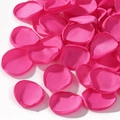 Scattered pink silk artificial rose petals with realistic curled edges on white background - Pink Artificial (19)