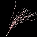 Pink glitter berry spray branch for Christmas tree decoration and festive floral arrangements - Pink Curled Branch with Berry