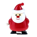 Detail of red Santa Claus wind-up toy made of high-quality plastic for Christmas - Wind-up Walking Chubby Santa