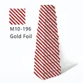 Set di 10 scatole regalo di Natale a strisce rosse e bianche con fiocchi d'oro - Set da 10 Pezzi Fiocco di Neve Rosso Bianco