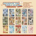 Vintage Japanese style 30-sheet sticker book featuring various retro lifestyle themes - Sound of Apple Sea (Millennial Dream)
