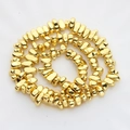 Unregelmäßige vergoldete Hämatit-Perlen für DIY-Schmuckherstellung und Bastelarbeiten - 5mm-10mm/Strang / 18K Gold