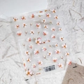 Adesivi per unghie sottili con motivi floreali di ciliegio e retro adesivo - Stile Petali di Fiori di Ciliegio Freschi (TS-3057)