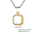 Zonder ketting Tweekleurig Goud/Wit Emaille