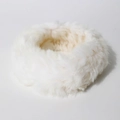 Fascia per capelli in pelliccia sintetica bianca, accessorio invernale caldo e soffice - Taglia unica / Bianco