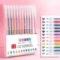 12-color glitter gel pen set with 1.0mm rollerball tips for shimmering effects - 12 Colors/Box