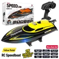 Set motoscafo RC HJ812 giallo e nero con telecomando da 2.4G e confezione - Giallo
