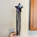 Varita de Halloween con estrella negra brillante y arañas decorativas de colores - Varita Mágica de Estrella y Araña / Dorado