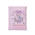 Pink trifold wallet for women featuring a cute bunny illustration and heart-warming quotes - Pink Lolita Rabbit