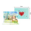 3D romantic couple pop-up card with blue I DO envelope measuring 15x20cm size - We Are in Love