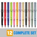 Inkless eternal pencils set of 12 vibrant colors with metal clips for drawing and writing - Multicolor Full Set / Colorful