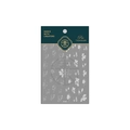 Autocollants 3D ultra-fins pour ongles avec motifs floraux blancs délicats modèle KX260 - KX260-Relief 3D (Floral Blanc)