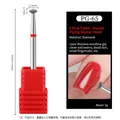 Diamond nail drill bit PG-65 with red ring for russian manicure and cuticle removal - PG-65 Fine-Disc UFO
