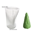 3D dollar coin Christmas tree silicone mold for DIY candles with size measurements - Christmas Tree Coin