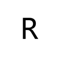 18K gold plated shell square pendant necklace featuring letter R with cubic zirconia - Letter R