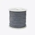 Macro detail of 0.8mm grey jewelry thread roll for handmade braided cord jewelry - Color 51 Dark Grey