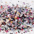 Macro detail of 2-8mm colorful irregular glass stones for DIY crafts and nail art decor - 20g / Style 2