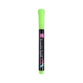 Erasable liquid chalk marker in bright green color for LED boards and blackboards - Round Head Black Barrel / Green