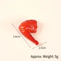 Miniature realistic resin chicken wing food model toy for play house kitchen decor - 3.6cm Small Braised Duck Leg