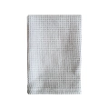 Folded light grey cotton waffle dishcloth with textured honeycomb weave on white background - 35*35cm / Light Gray