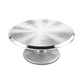 Professional aluminum alloy revolving cake stand with non-slip base for baking - Aluminium Alloy Turntable