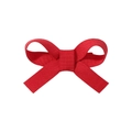 Barrette à cheveux avec nœud en tissu rouge fait main pour fillettes - Rouge