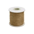 0.5mm light brown Korean wax cord roll for DIY jewelry making and beading projects - 0.5mm/10 Meters / Light Coffee