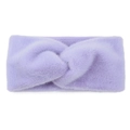 Fascia incrociata in morbido peluche lavanda per donne, ideale per il calore e lo stile invernale - Viola chiaro