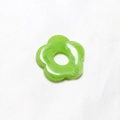 Transparente grüne fünfblättrige Acrylblume für DIY-Schmuck und Accessoires - Obstgrün
