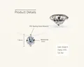 S925 sterling silver mermaid tear necklace with 5mm D color VVS1 moissanite pendant - 0.5ct Mermaid Tear Necklace