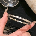 [20] Silver Roman Letter Bracelet