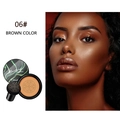 Moisture cushion foundation in shade 06 Brown with mushroom head sponge applicator - 06# Bronzer Color