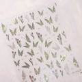 Holographic laser butterfly and tulip nail art stickers M-409 with sparkling star patterns - M-409 Glass Shatter Effect