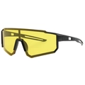 Outdoor sports cycling sunglasses with yellow high-contrast lens and black frame - Matte Black/Yellow Night Vision