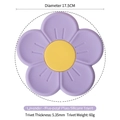 Lavender purple cherry blossom silicone mat with 17.5cm diameter and 5.35mm thickness - 17.5cm Diameter / Purple