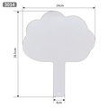 Cloud-shaped double-sided whiteboard handheld fan DIY drawing board 24x28.5cm - 3014-Cloud Shape / 24x28.5cm