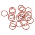 Pink macaron painted 8/10mm open jump rings for handmade DIY jewelry accessories - 8mm / Water Pink