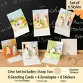 3D-Lehrertag Grußkarten-Set mit 6 illustrierten Motiven und weißen Umschlägen - Campus Leben Serie 6er Set