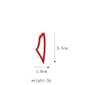 Watermelon shaped Palestine flag lapel pin with 3.5cm height and metal border - Style 5