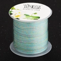 Cordon plat tressé en coton coloré 2x1mm dégradé pour la fabrication de bracelets - 16# Dégradé coloré