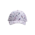 Toddler purple baseball cap featuring cute unicorn rainbow prints with adjustable fit - Ice Cream Unicorn