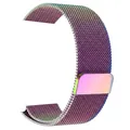 Rainbow Milanese loop magnetic metal strap compatible with Apple Watch Series 10 9 8 - 10 Radiant Colors / 38/40/41/42mm
