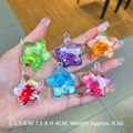 Mini sparkling star crystal pendants in multiple colors for DIY decor and gifts - No Keychain / Multicolor