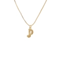 Detailed view of a gold-plated musical note pendant necklace with fine box chain - 0584YS-Musical Note Pendant