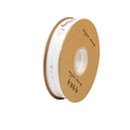 White ribbed Christmas ribbon with gold Merry Christmas print on brown cardboard spool - Gold Edge Grosgrain - Snowflake White (2.5cm*20 Yards) / 20 Yards/Roll