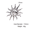 Details zur Größe des Sonnenrings mit 17,4 mm Innendurchmesser und 37 mm Breite - Stahlfarbe