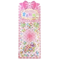 Colorful 3D heart diamond stickers for kids DIY crafts on pink plaid cartoon card - Flower Lace 2