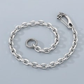 Titanium steel street fashion jeans chain with dragon clasp in silver finish - 40CM / Dragon Head Style