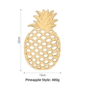 Dessous de plat en fonte doré en forme d'ananas résistant à la chaleur 22x13cm - Dessous de Plat Ananas - Or