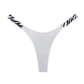String blanc en coton pour femme avec une ceinture élégante à motif zèbre noir et blanc - L / Blanc (Bande Zèbre)